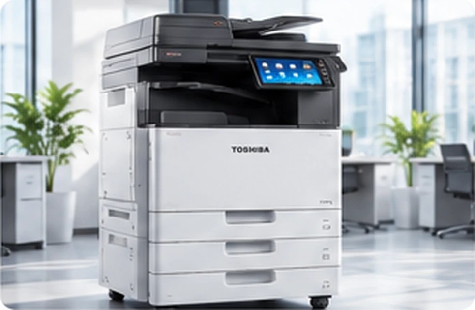 Hình minh họa máy photocopy Toshiba trong văn phòng